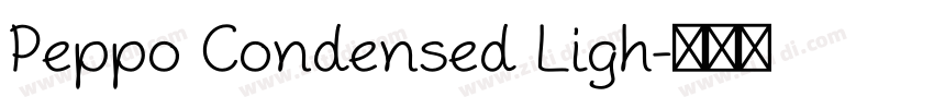 Peppo Condensed Ligh字体转换